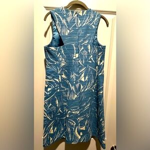 Tory Burch Wedgwood blue tapestry sheath